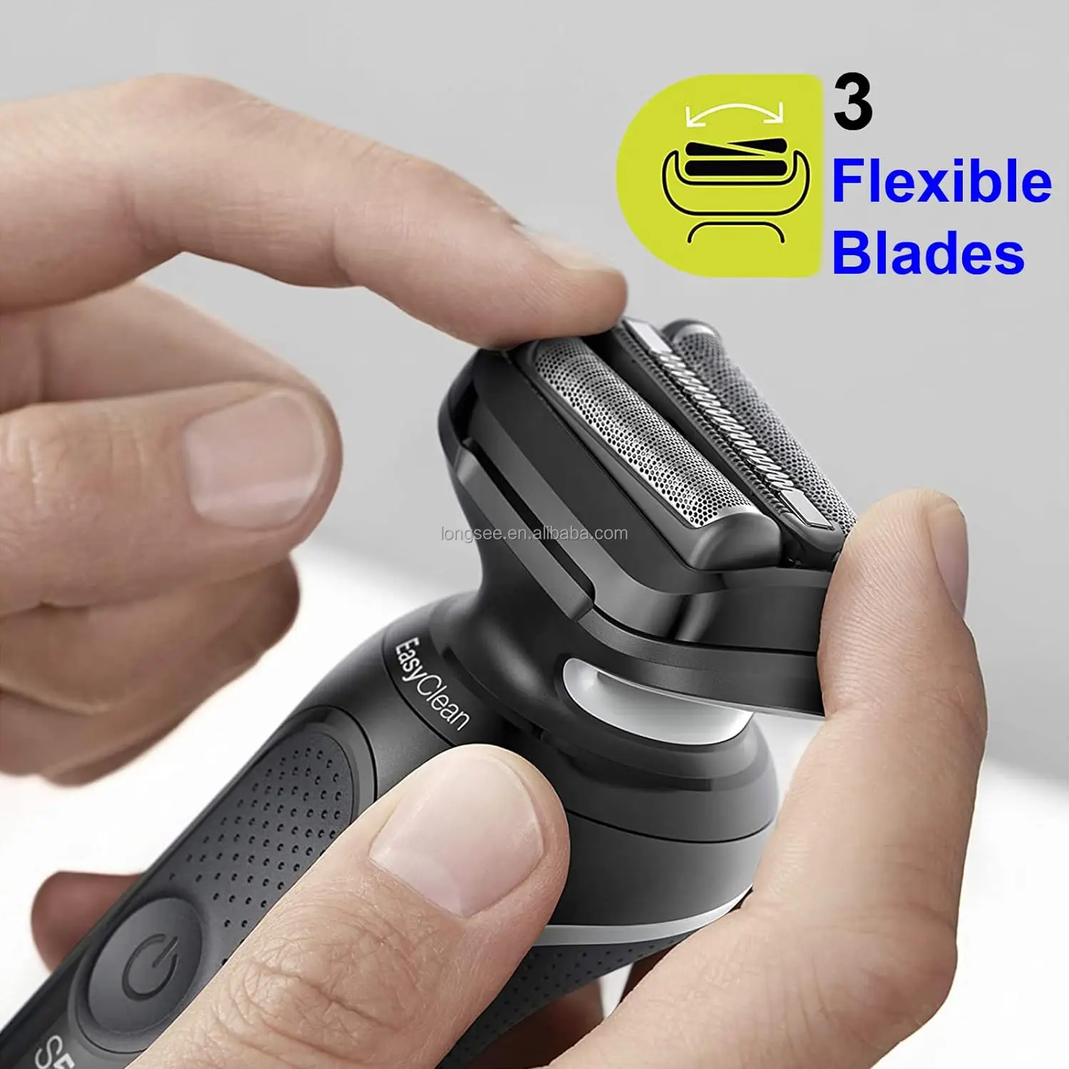 OEM 53B Series 5/6 Shaver Electric Razor Head Part Foil Cutter Trimmer Replacement Cassette Head Fit for Braun shaving machine