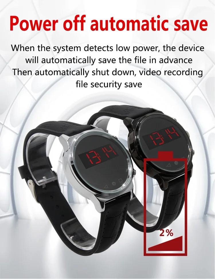 
Touch Screen Motion Sensor Photo Recording Voice Recorder Night Vision Dvr Watch Bracelet Camera 