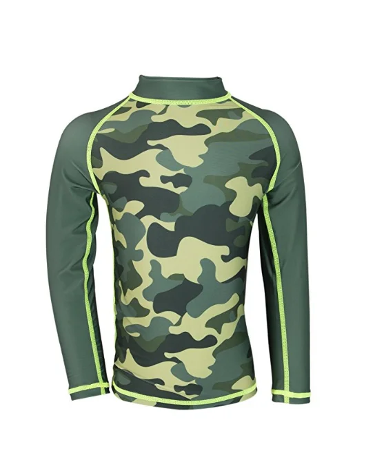 Wholesale Customization Kids Children Long Sleeve Swimwear UPF 50+ Rash Guard For Surfing Swimming Diving