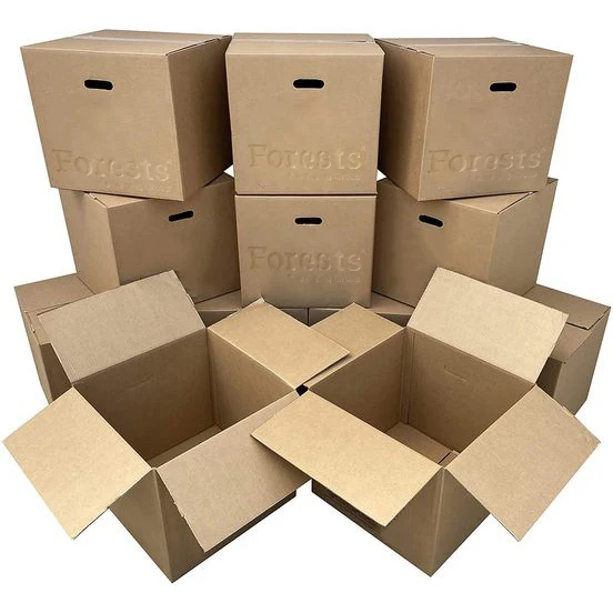Manufacturers Hand Corrugated Extra Large Cardboard Box Insulated Handbags Custom Logo Moving Shipping Packaging for Clothes
