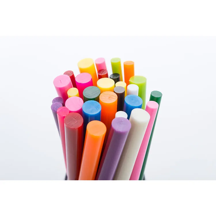 12 Colors Adhesive Bar 7mm 11mm Colored Black Hot Melt Glue Sticks For Plastic