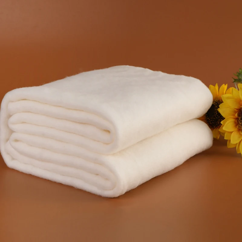 nonwoven felt fabric from china Wool flocculents for cold and warm clothing filling products felt fabric rolls for sale