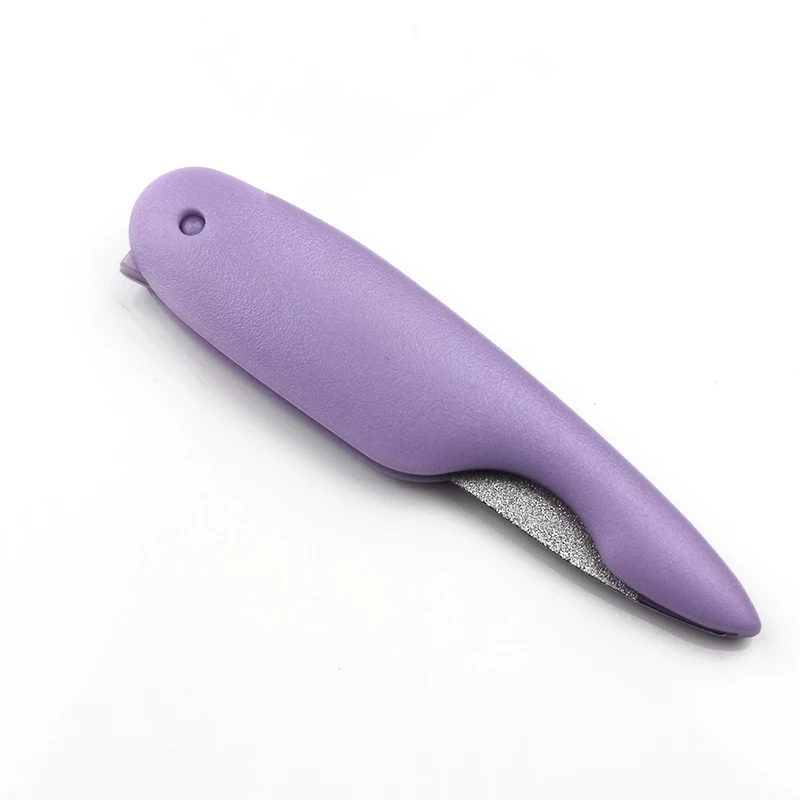 Nail File Metalic Stainless Steel Fold Purple Lixa De Unha Cuticle Lime Ongle A Professionel Tool Lima Unghie Files