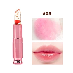 Your Logo Lipstick Crystal Jelly Temperature Color Changing Flower Moisturizer Lips care Lip Balm