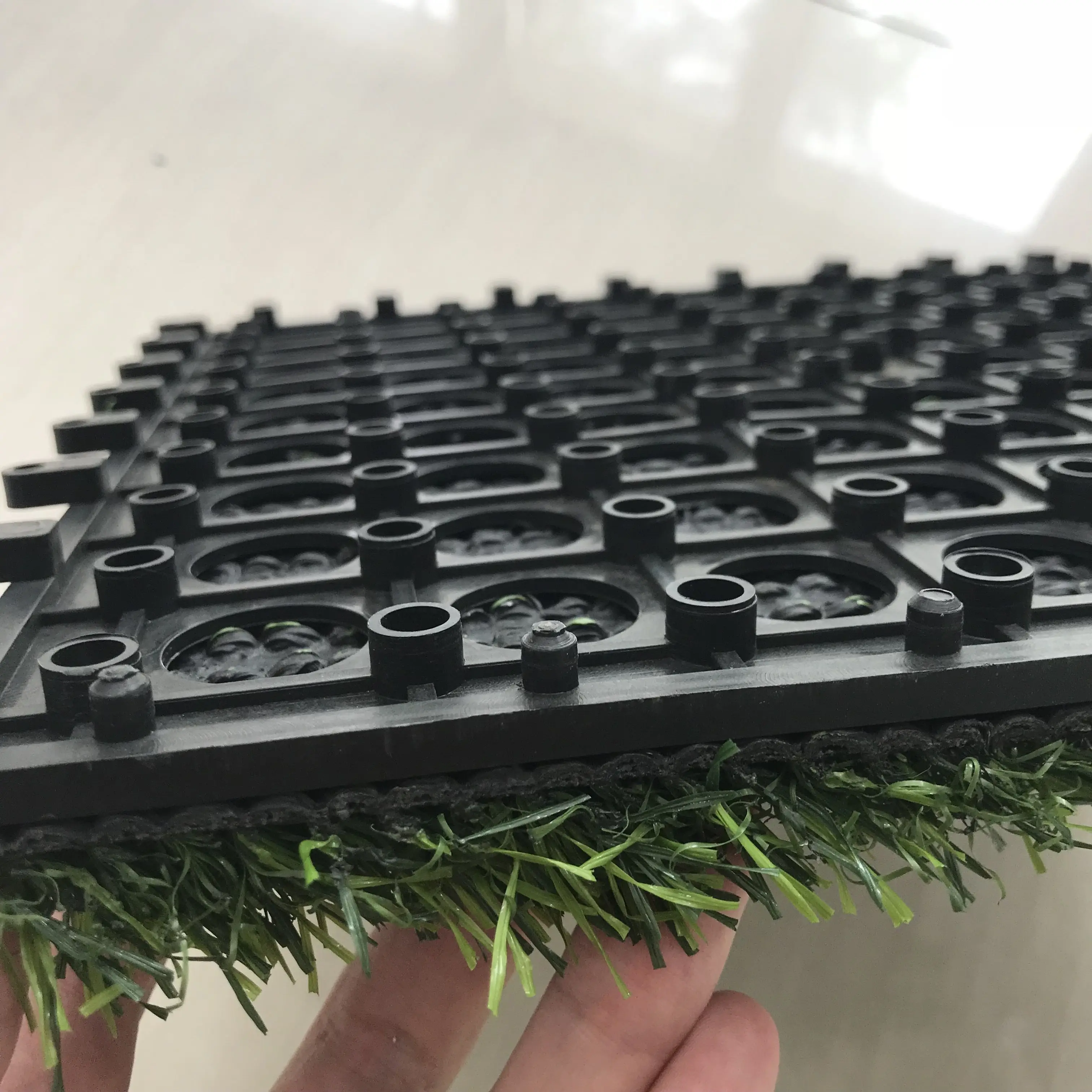 Latest Styles PP Tile Artificial Grass Synthetic Grass for home