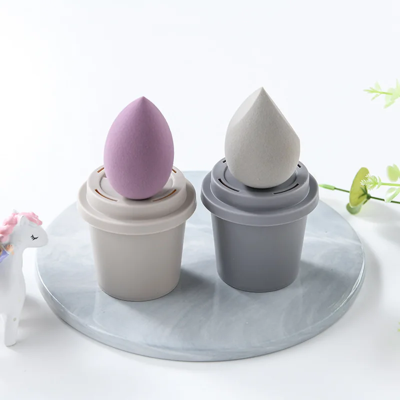 beauty egg cosmetic blender customize make up sponge private label latex free coffee cup makeup sponge