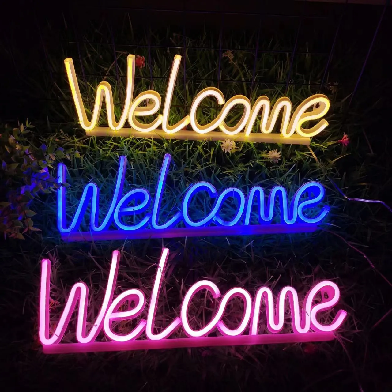 Custom Led Welcome Sign  Neon Light Strip For  Room Acrylic Letter Led Decor For Store Front Led Sign