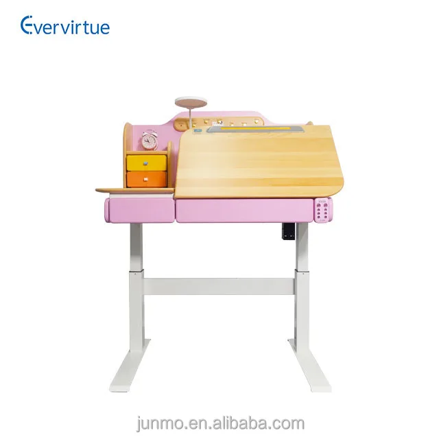 Глобальная оптовая цена прямые поставки Интеллектуальный Электрический Регулируемый Детский Рабочий стол набор