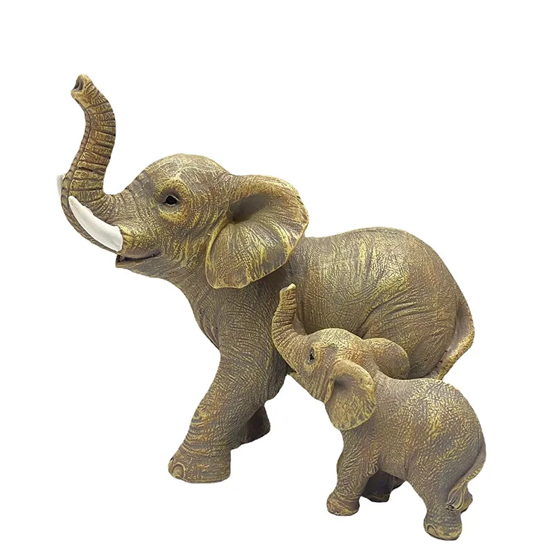 Home Decor Resin Crafts Elephant Statue European Colorful Elephant Living Room Home Wedding Gift Table Decoration Ornament Gift