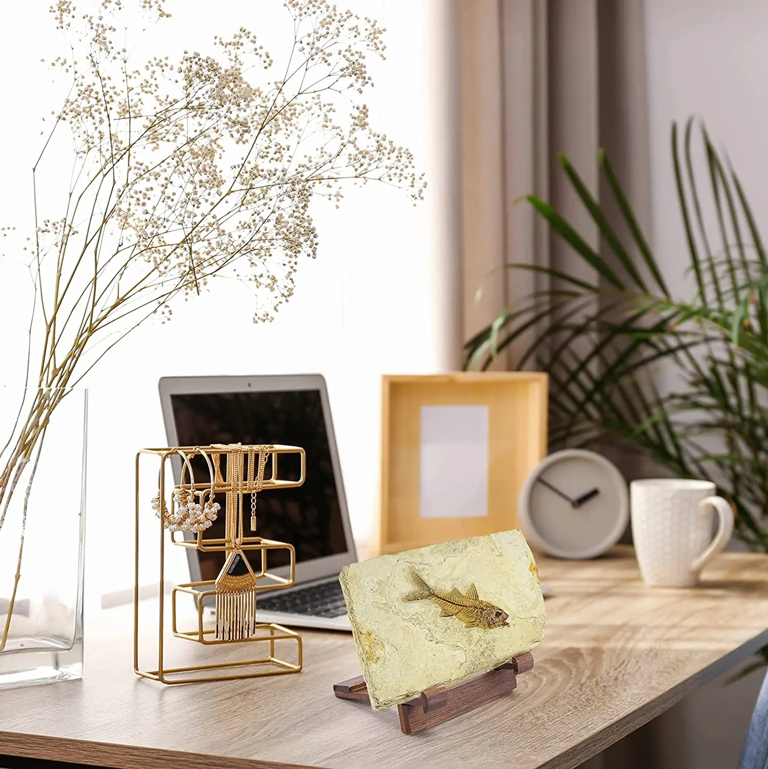 Easels Picture Frame Stand for Card Pictures Photo Decorative Plates ArtworkWooden Display Stand Plate Holder