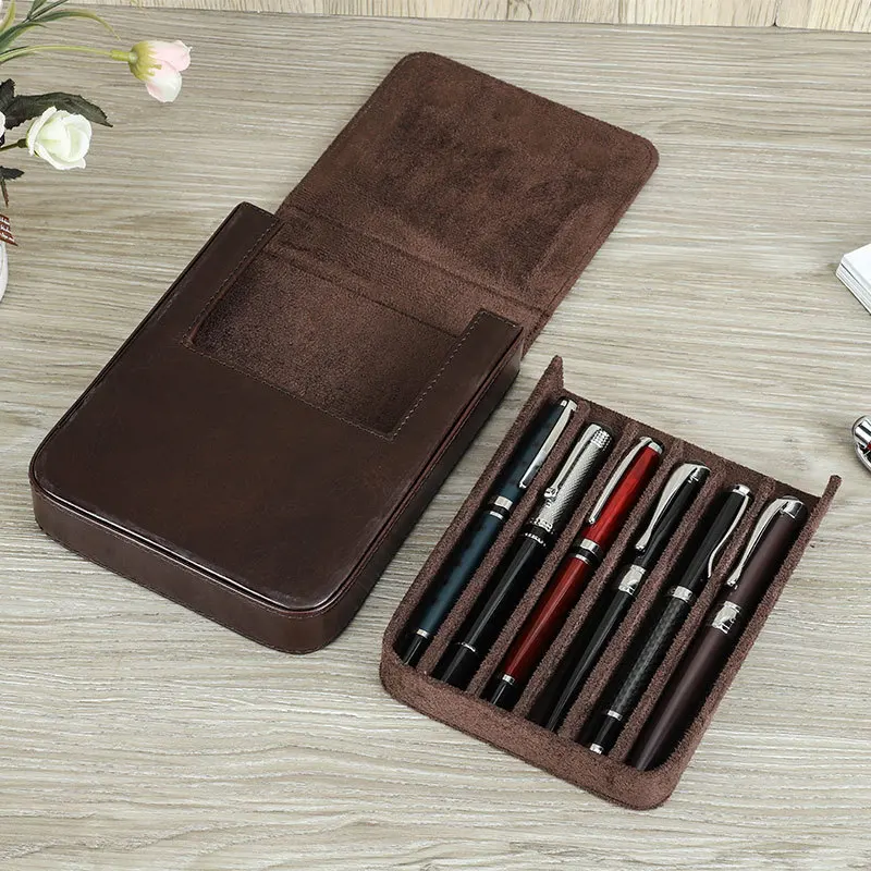 Estuche Para Lapices School Supplies Stationery Pen Case Genuine Leather Students Pen Pouch Pen Bag Pencil Case