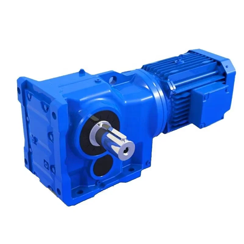 S series solid shaft helical worm gearbox 22kw marine transmission speed reducer