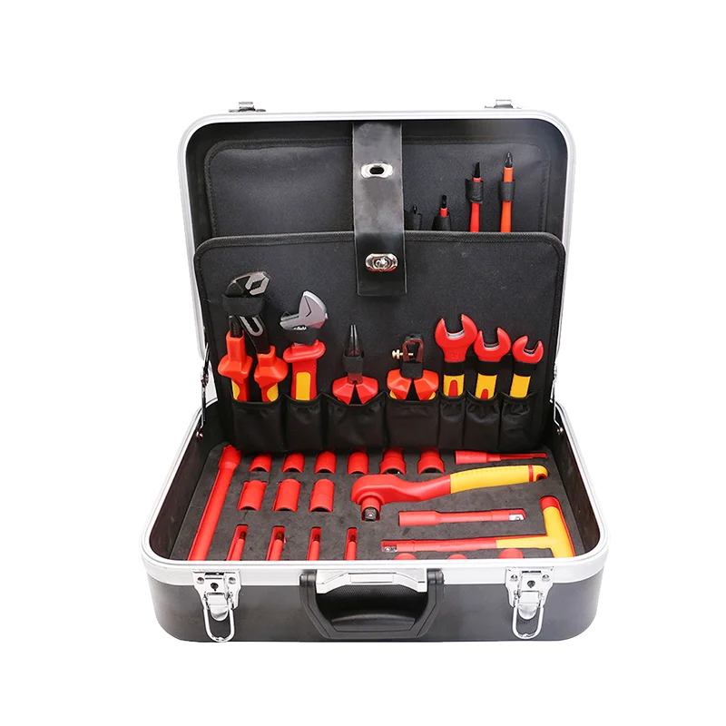 WEDO High Quality Famous Brand Insulated Tools Set 42pcs AC1000V vde GS Certificate Multifunction Pliers with big case