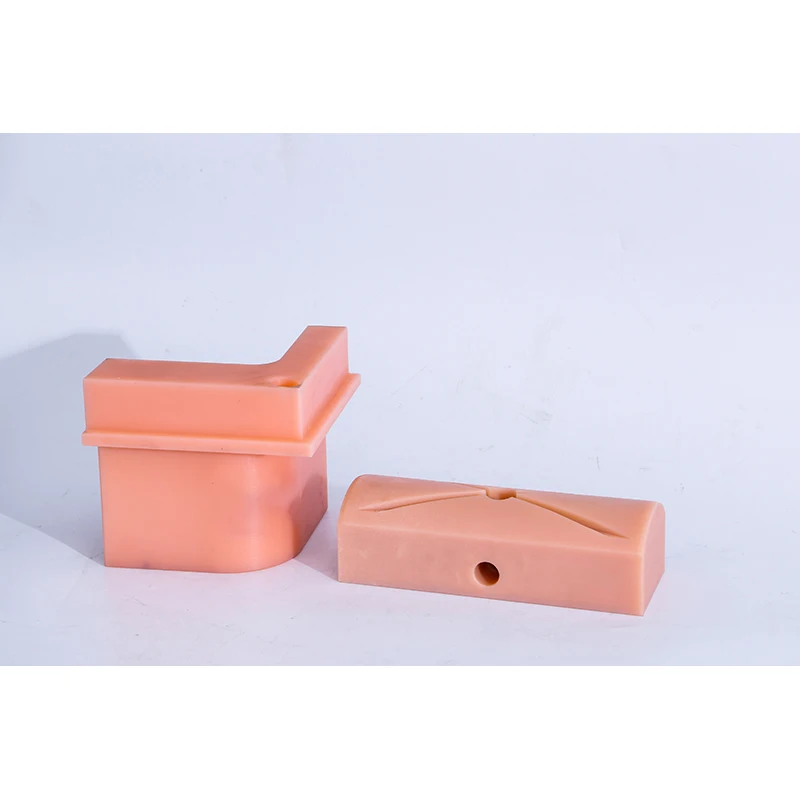 Custom corner nylon rectangular nylon products car cushion block pink
