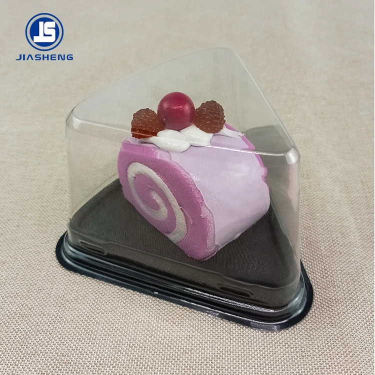 Triangle Cake Box Mousse Cake Cutting Box Disposable Plastic Packaging Box Baking 6 Inch 8 Inch Food Cake Container Cheese