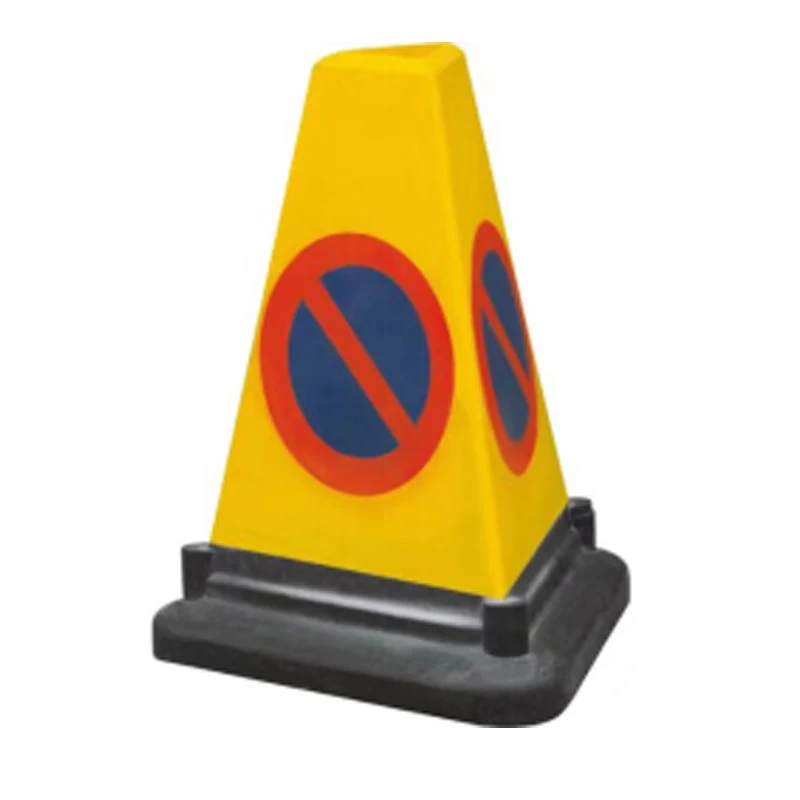 Plastic Road Cone Three-side Rotomolded Barricade Triangle Road Marker Rotomolded Road Cone PE Three-side Cone