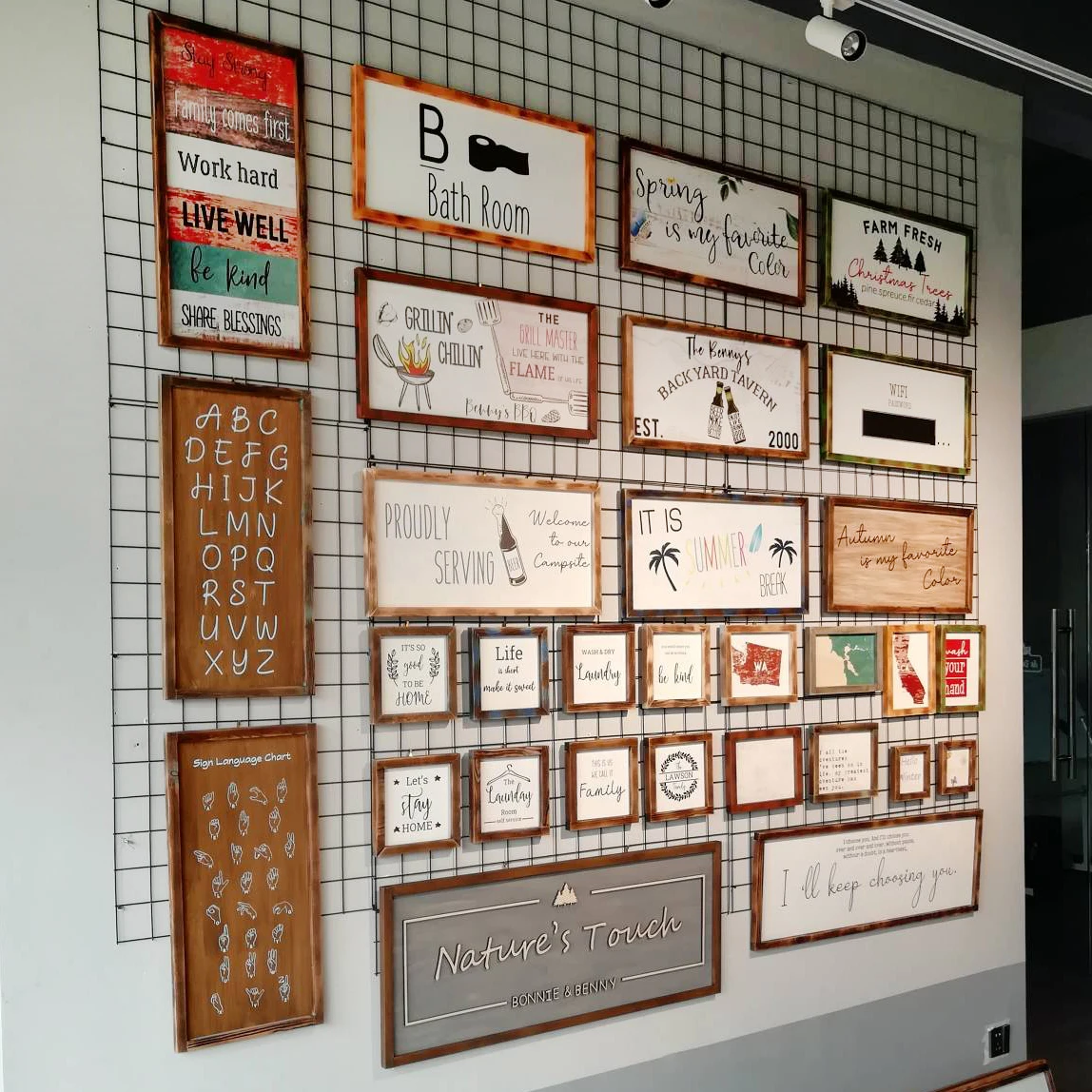 Farmhouse autumn wooden signs country wall table decorations bedroom ideas decor for dining room