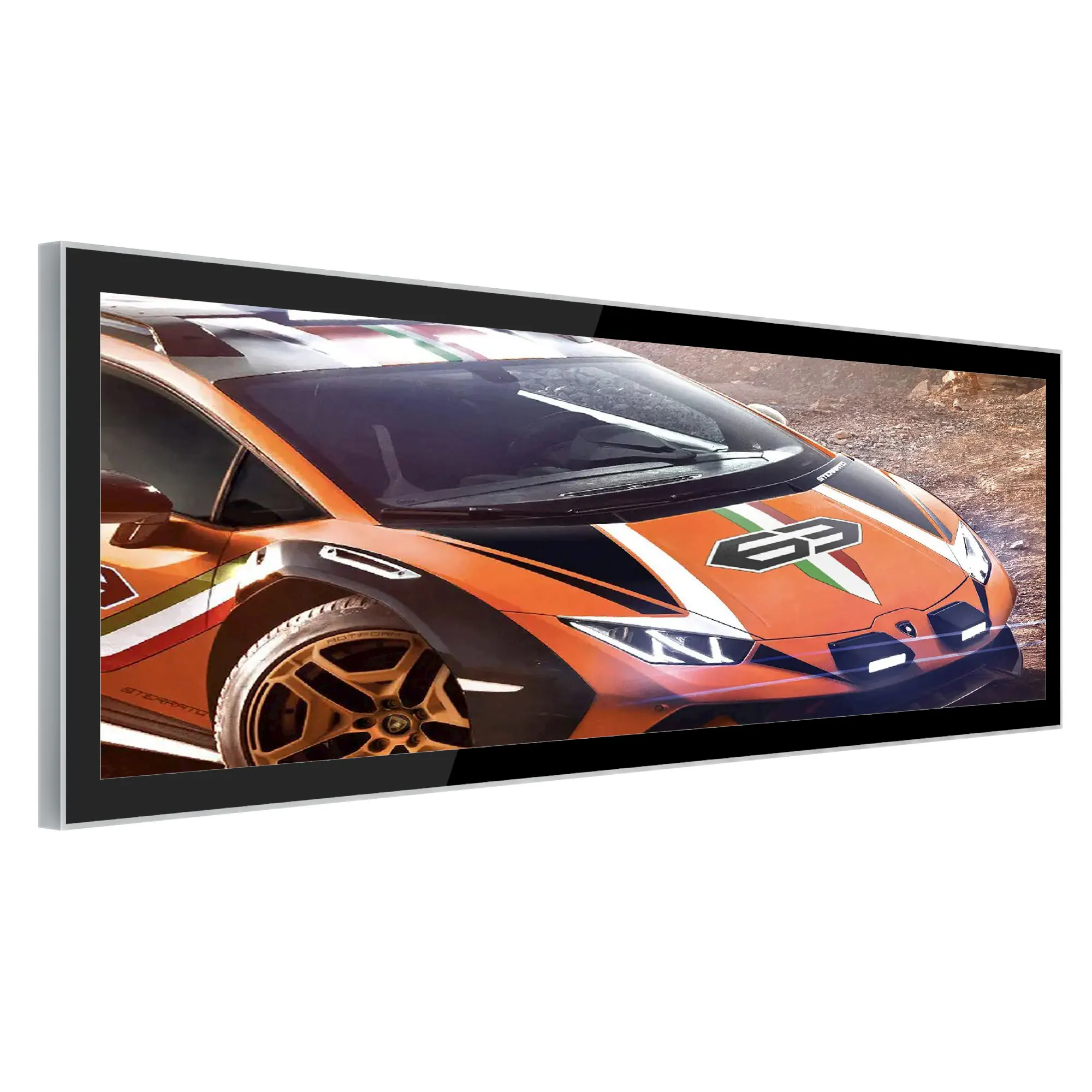 IPS 12.3 inch 1920x720 Sunlight Readable 1000 nits Capacitive Touch Optional Stretched Bar TFT Car LCD Display wide temperature
