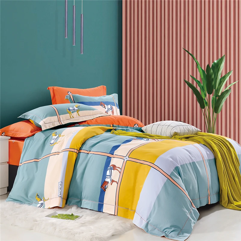 KOSMOS 100 % cotton poly cotton percale sateen dyed white king queen twin single size bed sheets for home hospitals and hotels