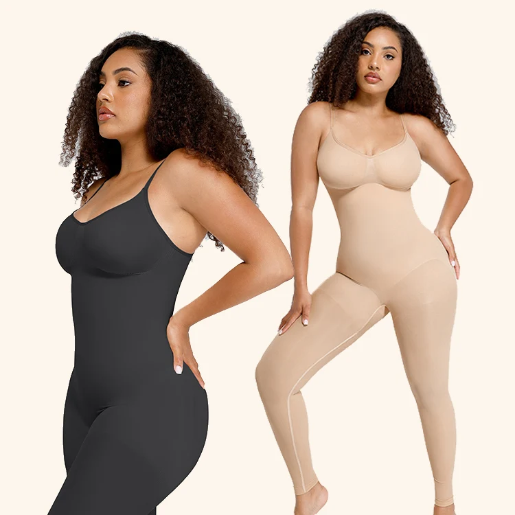 Hexin Wholesale New Ladies Custom Tummy Control Seamless Body Shaper One Piece Plus Size Shapewear Jumpsuits For Women