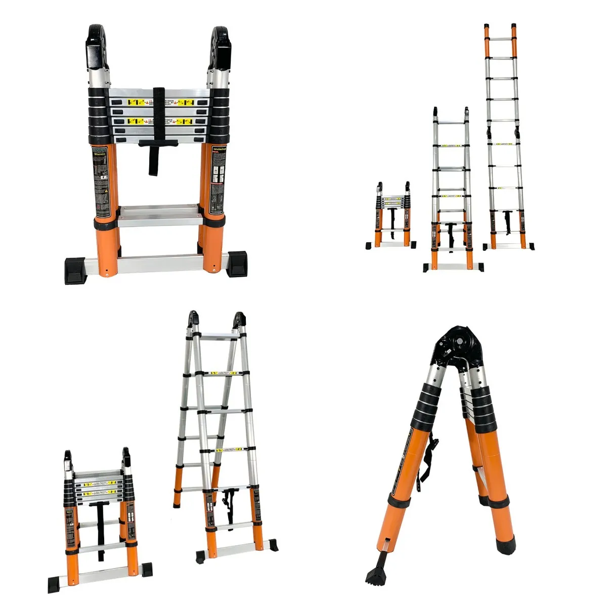 Factory Sales Fire For Roof Climbing 24Ft Bench Foldable Boat 3.8 Telescopic Ladder