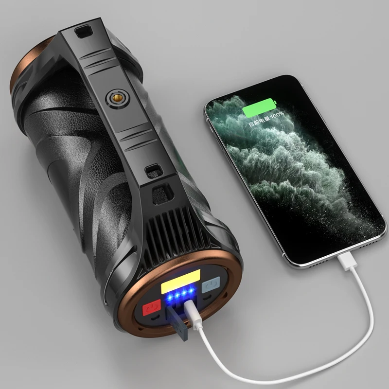 Светодиодный прожектор Портативный фонарик Usb Перезаряжаемый Многофункциональный фонарь для