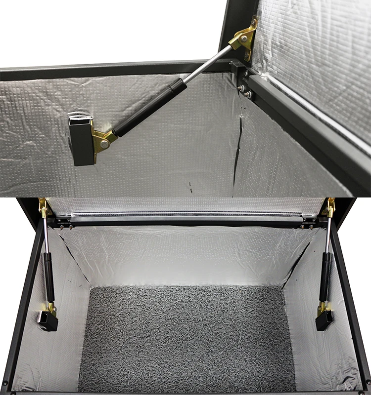 High Quality Food Storage Box Modern Anti-theft Glass Containers for Food Storage Rectangle Metal Furniture Rectangle Box