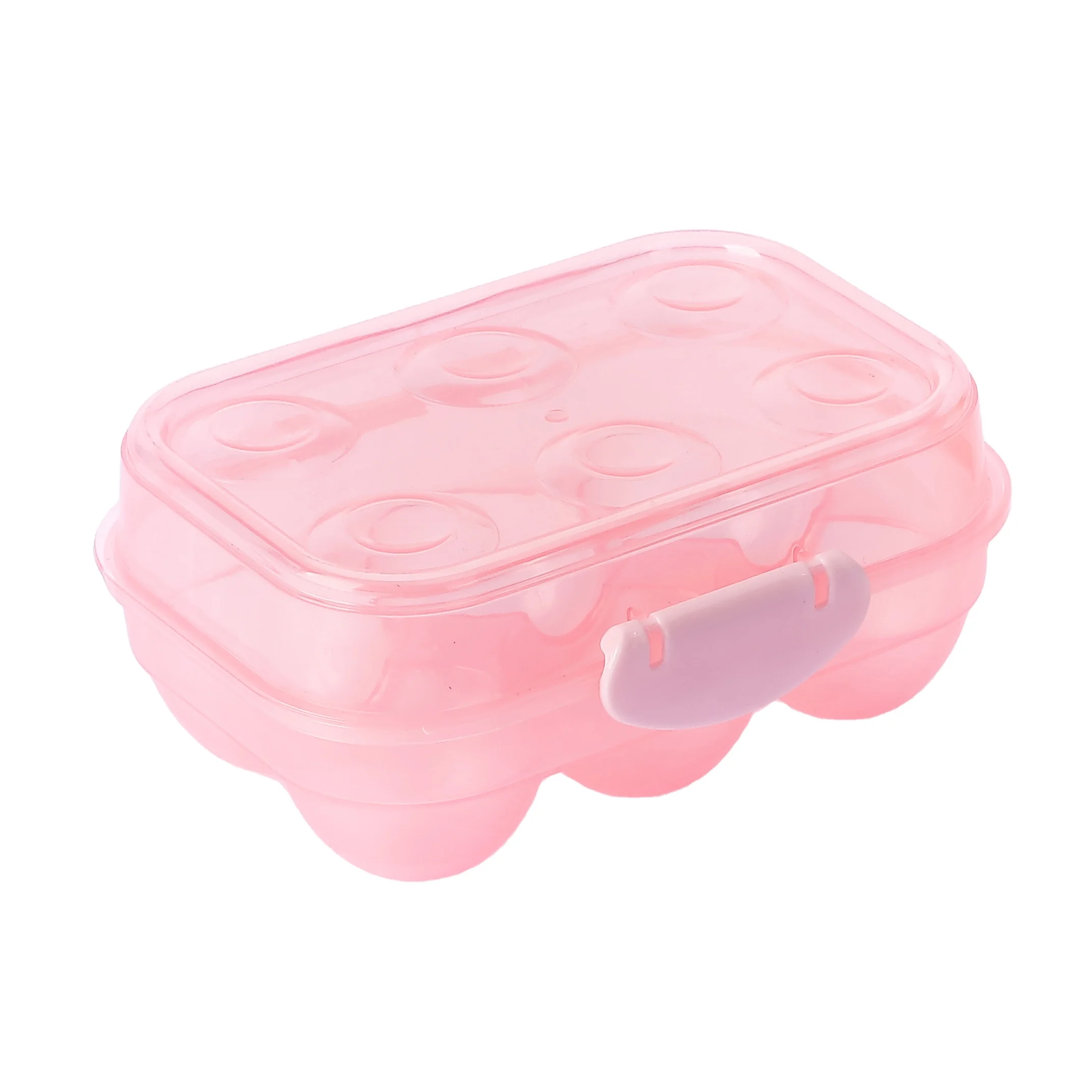 6pcs Unbreakable Plastic Egg Container For Refrigerator Stackable Egg Storage Box Egg Holder