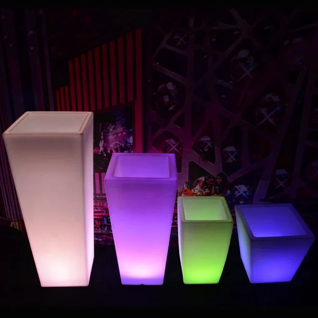 RGB Outdoor Luminous Garden Light Pots led furniture