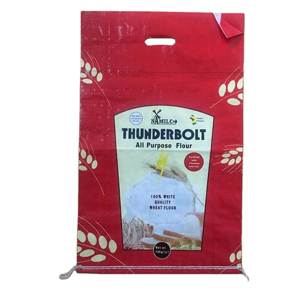 China pp woven 25kg 50kg rice flour grain animal feed big capacity bag