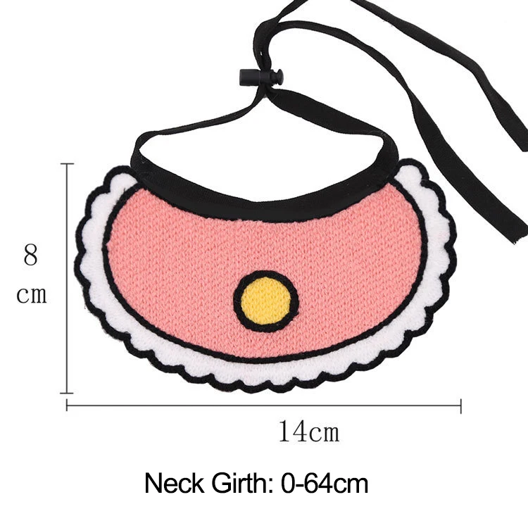 Cute Cat and Dog Pet Bandana in Garfield Shiba Inu Style Personalized Festival Accessory Bib in Wool and Cloth Triangle Shape