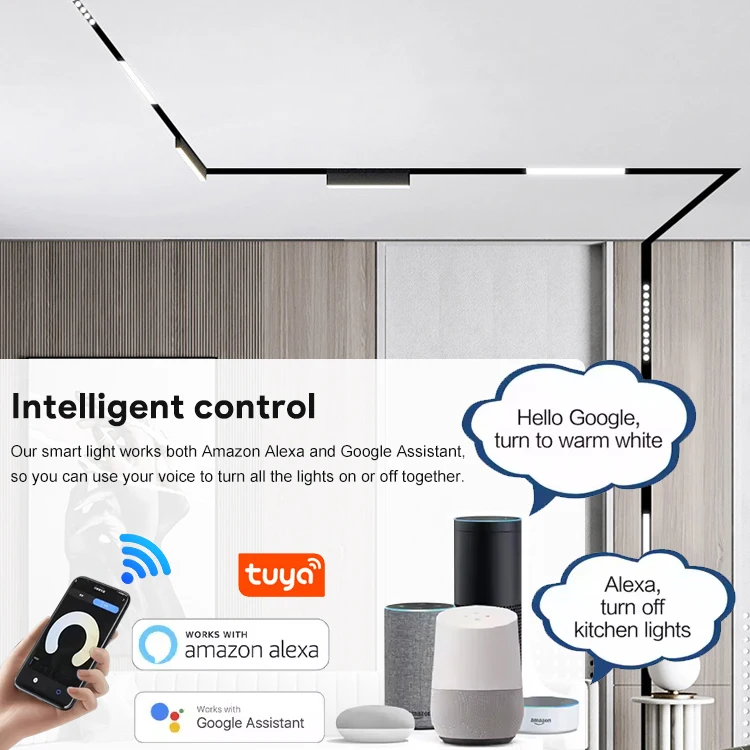 Home Office Commercial Lighting Surface Aluminum Rail Grille Lamp Linear Led Folding Magnetic Track Light