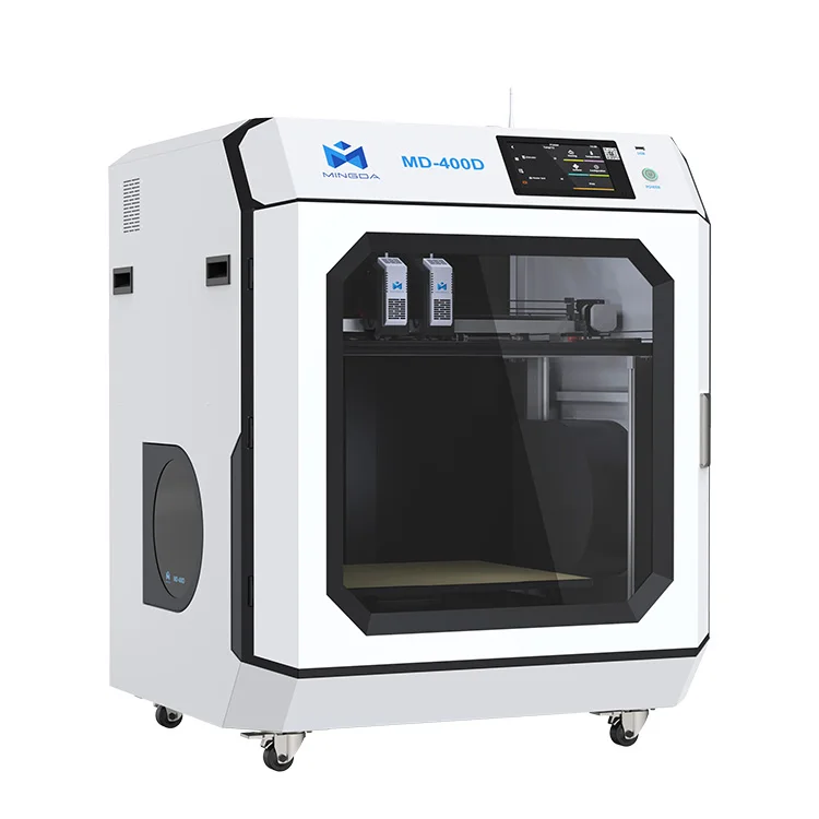 Mingda special offer fast pc nylon carbon fiber MD-400D 400*400*400mm real life figures 3d color printer 3d drucker