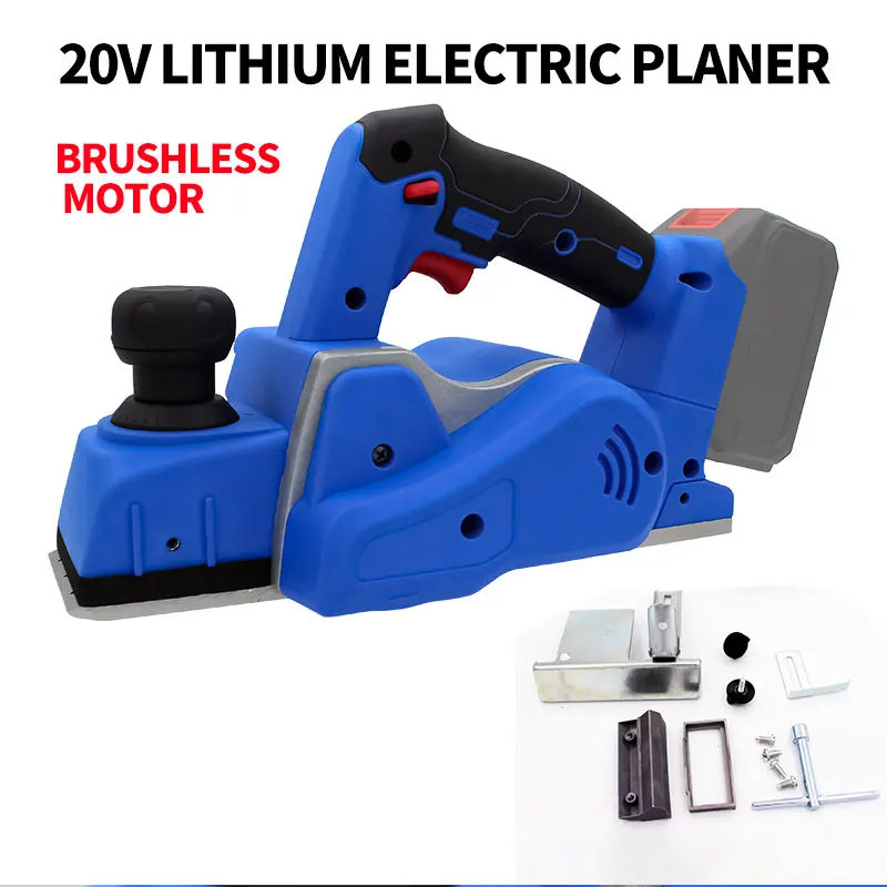 Factory direct sale Brushless motor Cordless Power woodworking planer machine