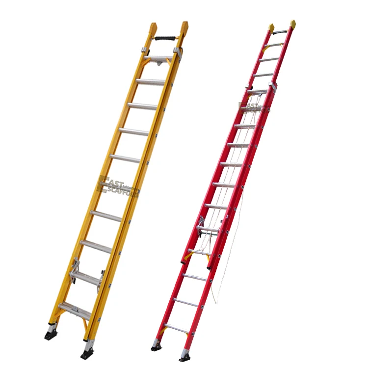 Световая веревка Двухсекционный инженерный противопожарный удлинитель 24 фута телескопическая лестница из стекловолокна