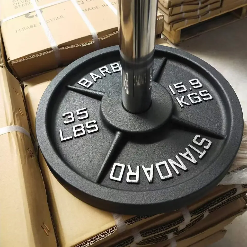 Wholesale weight lifting cheap iron weight plates standard dumbbell weight plates