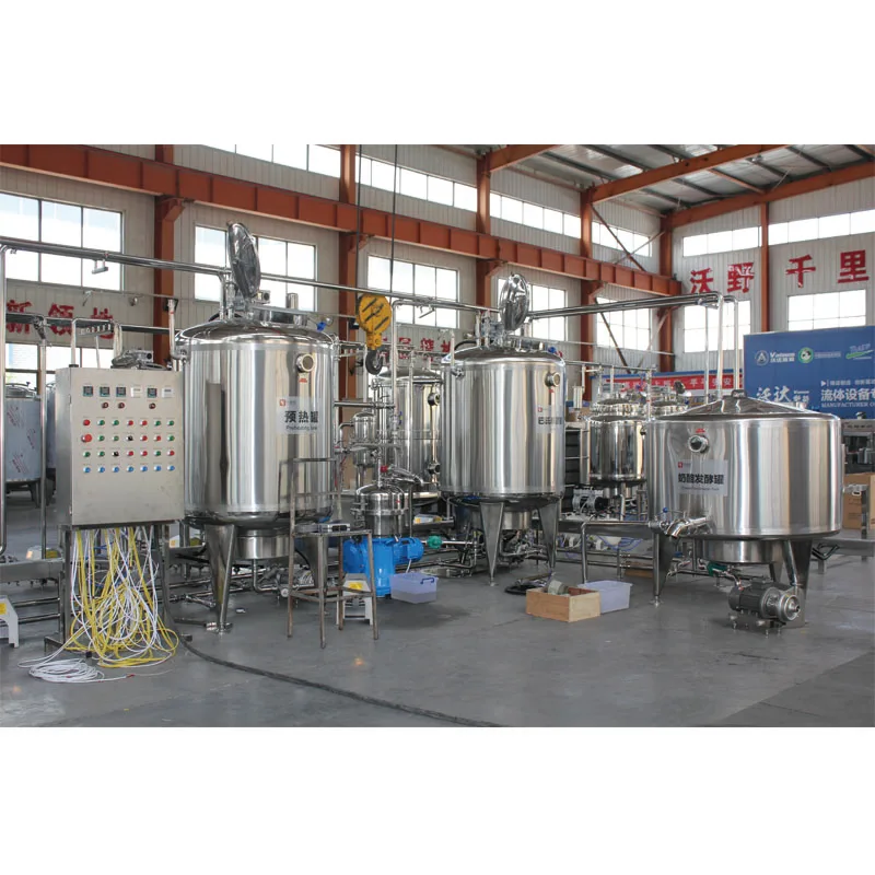 Small pasteurized milk and cheese processing line
