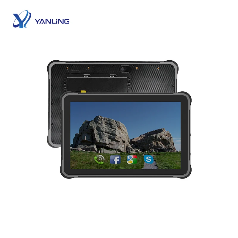 Прочный планшет 10,1 дюймов промышленный сканер отпечатков пальцев Прочный планшет RK3399 GPS glonass прочный планшетный сканер