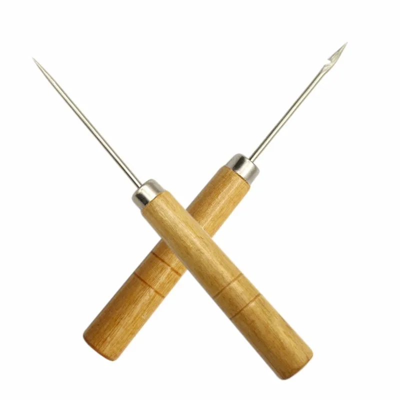 Chinese Sewing Accessories Supply Making Tools For Making Hole Wooden Handle Awl