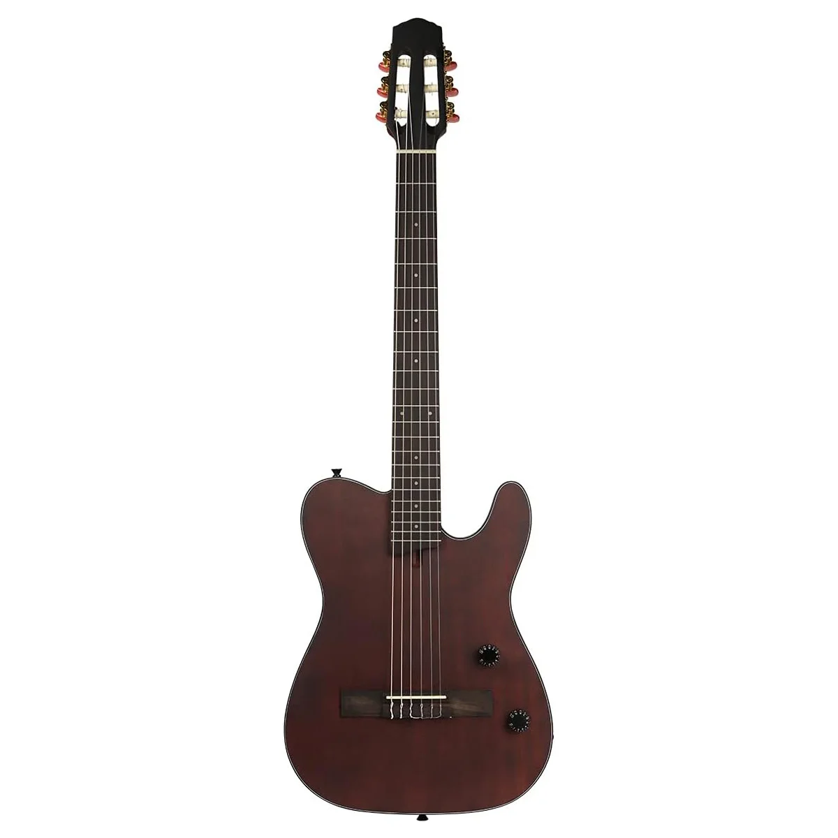 D-K7 Bullfighter Classical Silent Neck Africa Mahogany Machine Head Zinc Alloy Closed/ Open Classical  Electric Guitar