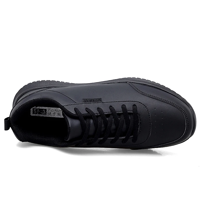 Men Casual Streetwear Fitness Walking Style Shoes Leather Running Sports Fashion Sneakers Anti Slip Outdoor Footwear