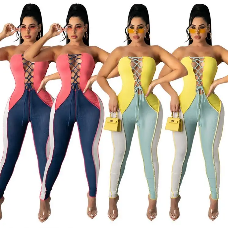 
AOMEI Best Design Sexy Hollow Out Mesh Women Colthing 2021 Sleeveless Pants One Piece Jumpsuits AOMEI Best Design Sexy Hollow Out Mesh Women Colthing 2021 Sleeveless Pants One Piece Jumpsuits