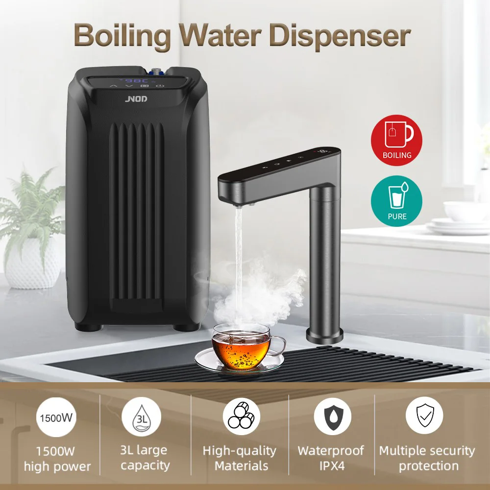 JNOD Home Kitchen Household Portable Electric Instant Hot Temperature Water Heater Under Sink Tank Boiler With Purifier Faucet