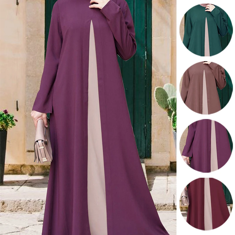 Wholesales High Quality Arab Turkish Long Muslim Dress Abaya Dubai Traditional Islamic Clothing