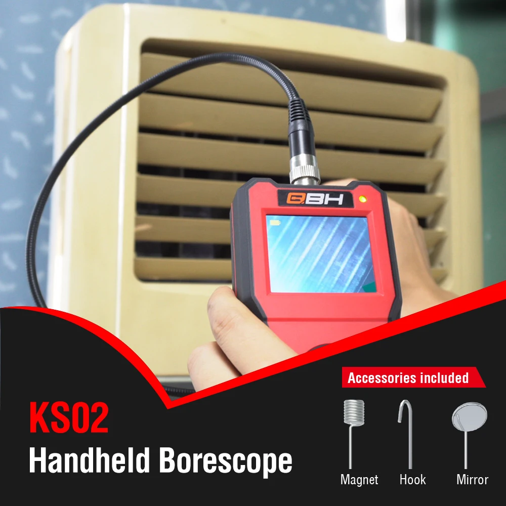 5.5mm Semi-flexible tube handheld videoscope inspection camera 3.5/5.7 inch auto diagnostic videoscope snake camera