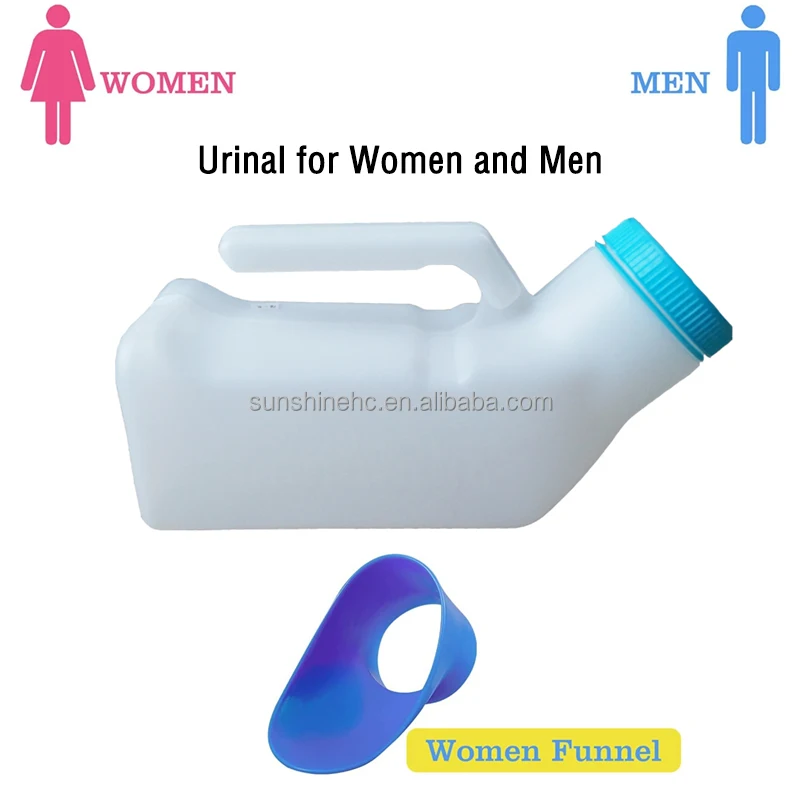 Pee Bottle with a Lid and Funnel for Elderly Kids and Patients Travel Portable Toilet Urinal for Men Women Unisex Urinal DL331