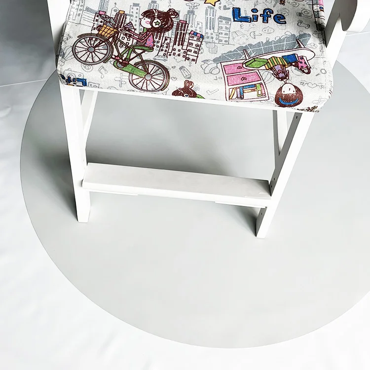 ECO Friendly Waterproof Anti-Slip PVC Vinyl Splat Mat for under highchair Floor Protector Spill Mat