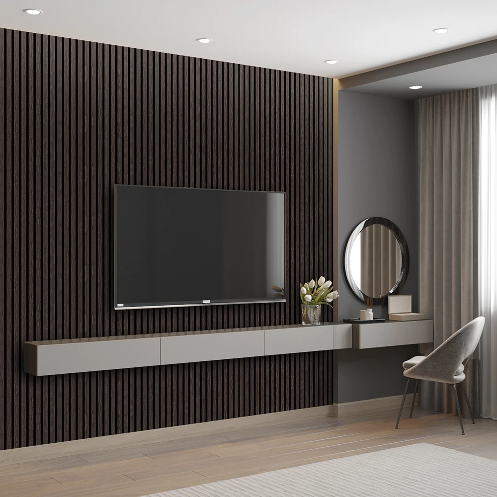 Goodsound цена 2400 мм * 600 деревянная доска Akupanel MDF стеновые панели Звукоизолированные деревянные акустические для квартиры