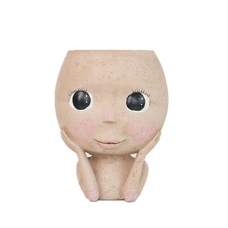 New Unique Design Head Decor Garden Home Hotel Planters Indoor Flower Plant Pots