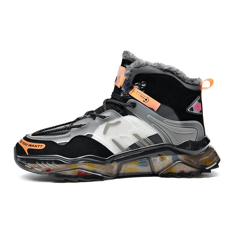 Man Flat Fashion High-top Sneakers Footwear Custom Logo Walking Style Shoes Walking Style Shoes 1